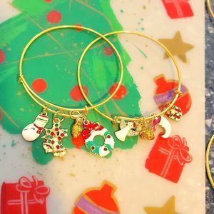 Winter Dreams Gold Bangle Hand Crafted  Bracelets New